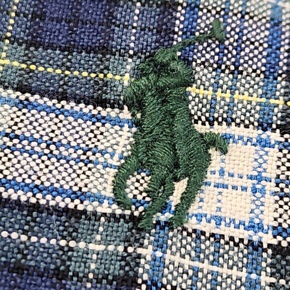 Ralph Lauren Flannel Shirt Men's 2XLT Button Down Classic Fit Green Plaid EUC LN - Picture 9 of 16